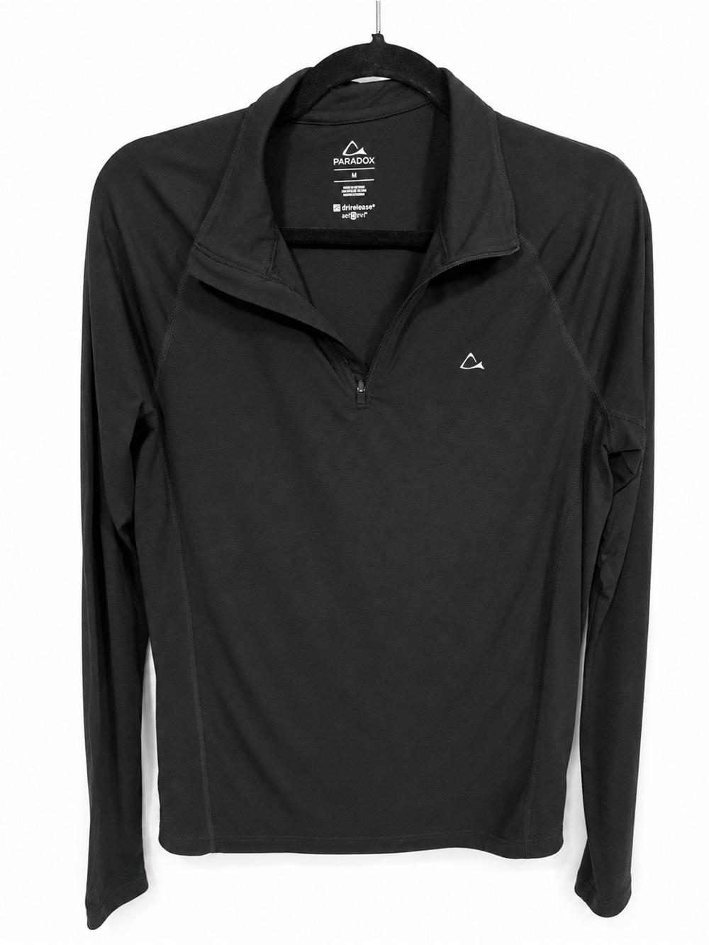 PARADOX PERFORMANCE QUARTER ZIP MERINO WOOL BLEND MEDIUM